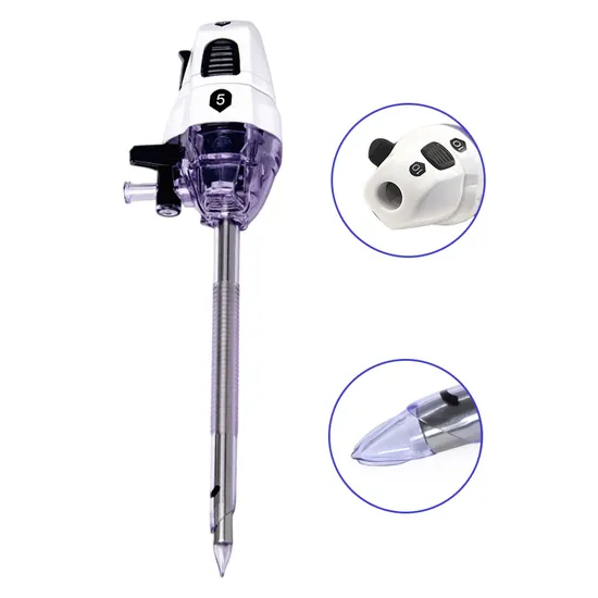 Laparoscopic Instrument Cholecystectomy Bladeless Disposable Trocar, Sterilized Laparoscopy Optical Surgical Trocars 